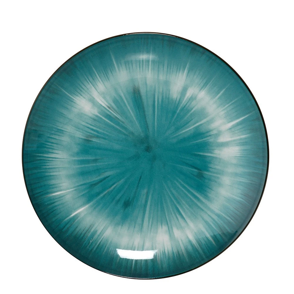 Alex Liddy Eden Porcelain 12-Piece Dinner Set Teal 4 Alex Liddy Eden Porcelain 12-Piece Dinner Set Teal - Image 2