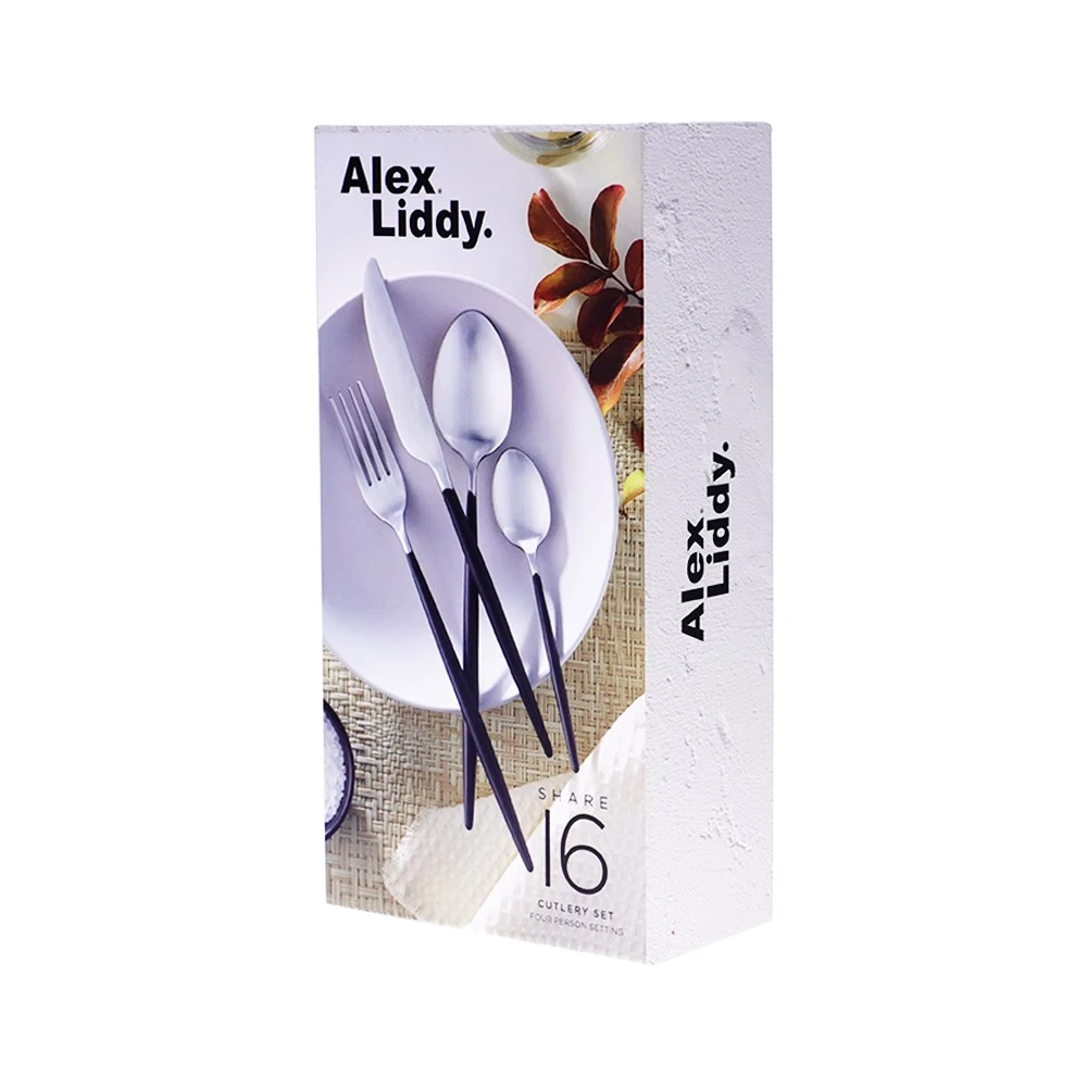 Alex Liddy Share 16 Piece Cutlery Set Black 5 Alex Liddy Share 16 Piece Cutlery Set Black - Image 3