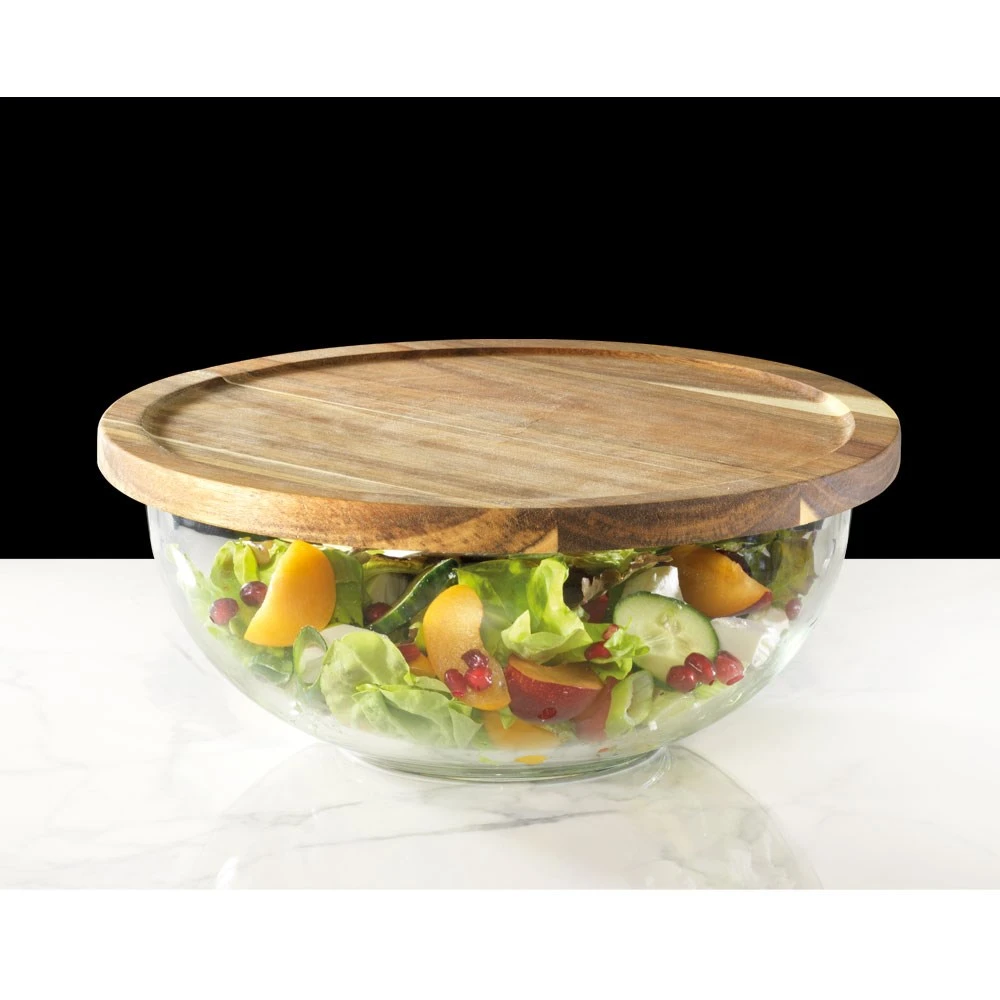 Alex Liddy Slate & Co Salad Bowl With Acacia Lid 3 Alex Liddy Slate & Co Salad Bowl With Acacia Lid