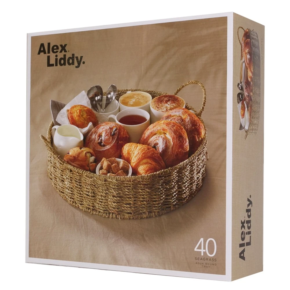 Alex Liddy Seagrass Round Serving Tray 40cm 4 Alex Liddy Seagrass Round Serving Tray 40cm - Image 2