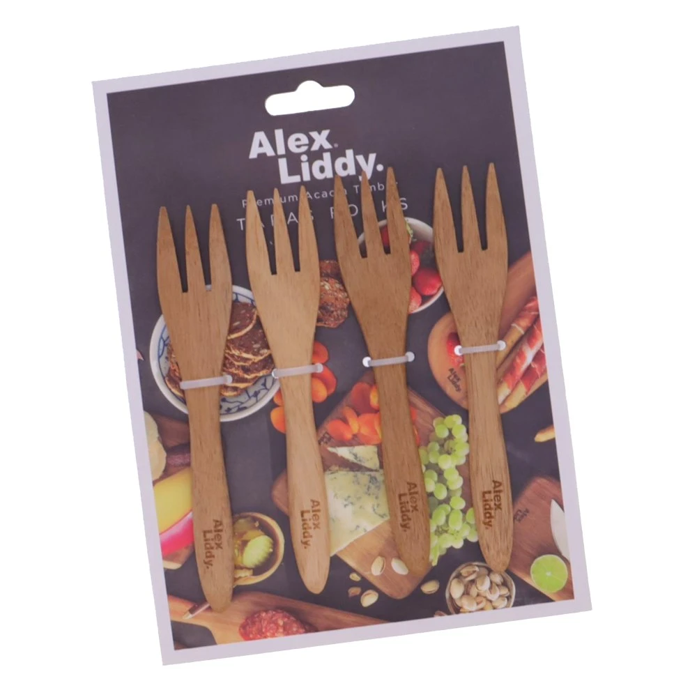 Alex Liddy Acacia Tapas Forks Set Of 4 4 Alex Liddy Acacia Tapas Forks Set Of 4 - Image 2