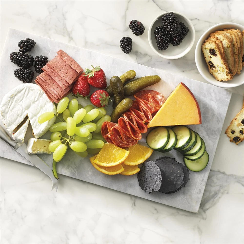 Alex Liddy Slate & Co Marble Rectangular Serving Board With Knife 40 X 22cm 5 Alex Liddy Slate & Co Marble Rectangular Serving Board With Knife 40 X 22cm - Image 3