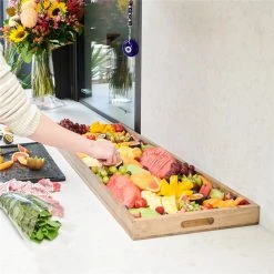 Alex Liddy Acacia Rectangular Serving Tray 90 X 35cm 8 Alex Liddy Acacia Rectangular Serving Tray 90 X 35cm -Alex Liddy Store PCP 1038519 3