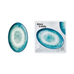 Alex Liddy Jade Oval Platter 33cm Teal 10 Alex Liddy Jade Oval Platter 33cm Teal -Alex Liddy Store PCP 1039255 4