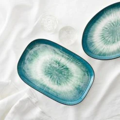 Alex Liddy Jade Rectangle Platter 33cm Teal -Alex Liddy Store PCP 1039256 3