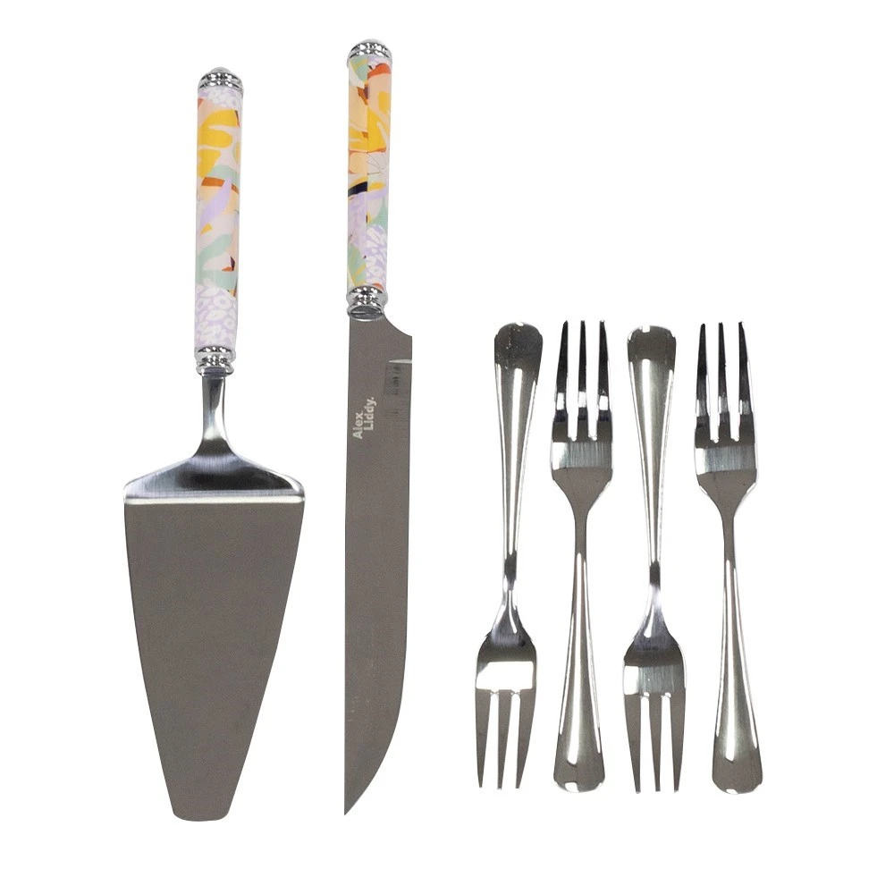 Alex Liddy Harley Cake Server And Fork Set Of 6 7 Alex Liddy Harley Cake Server And Fork Set Of 6 - Image 5