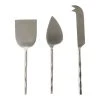 Alex Liddy Slate & Co Cheese Knives Set Of 3 Silver