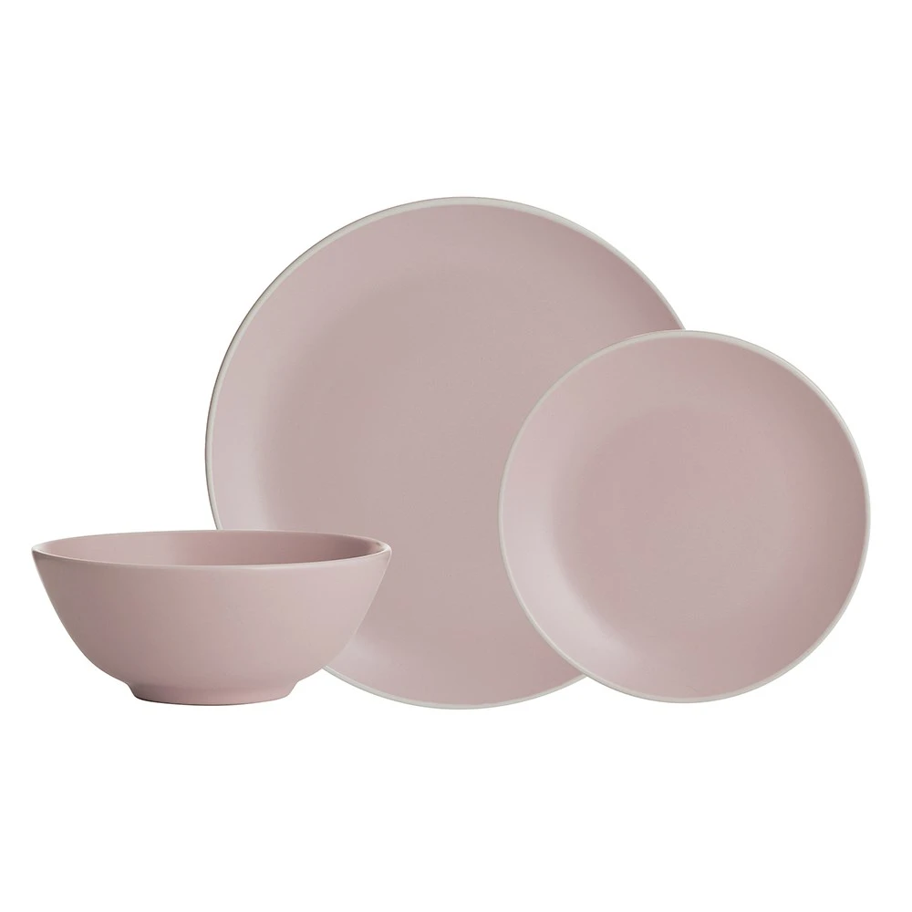 Mason Cash Classic Collection Stoneware 12 Piece Dinner Set Pink 3 Mason Cash Classic Collection Stoneware 12 Piece Dinner Set Pink