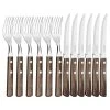 Tramontina Churrasco 12 Piece Fork & Steak Knife Set Brown 2 Tramontina Churrasco 12 Piece Fork & Steak Knife Set Brown -Alex Liddy Store TRM 38220390