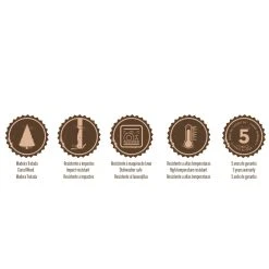 Tramontina Churrasco 12 Piece Fork & Steak Knife Set Brown 9 Tramontina Churrasco 12 Piece Fork & Steak Knife Set Brown -Alex Liddy Store TRM 38220390 4